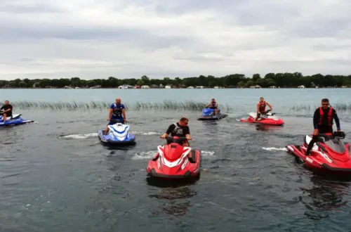 when reboarding a personal watercraft (pwc) after a fall, how should it be rolled?