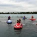 when reboarding a personal watercraft (pwc) after a fall, how should it be rolled?